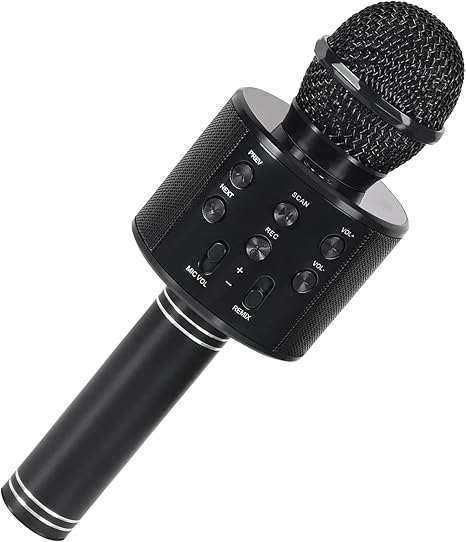 Wireless Bluetooth Karaoke Microphone - Black