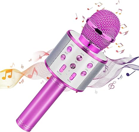 Wireless Bluetooth Karaoke Microphone - Purple