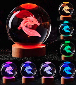 Multicolor Axolotl Night Light