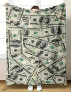 Dollar Bill Blanket