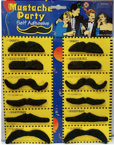 Fake Mustache (12 Pack)